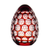 Easter Ruby Red Egg Paperweight 4.7 in