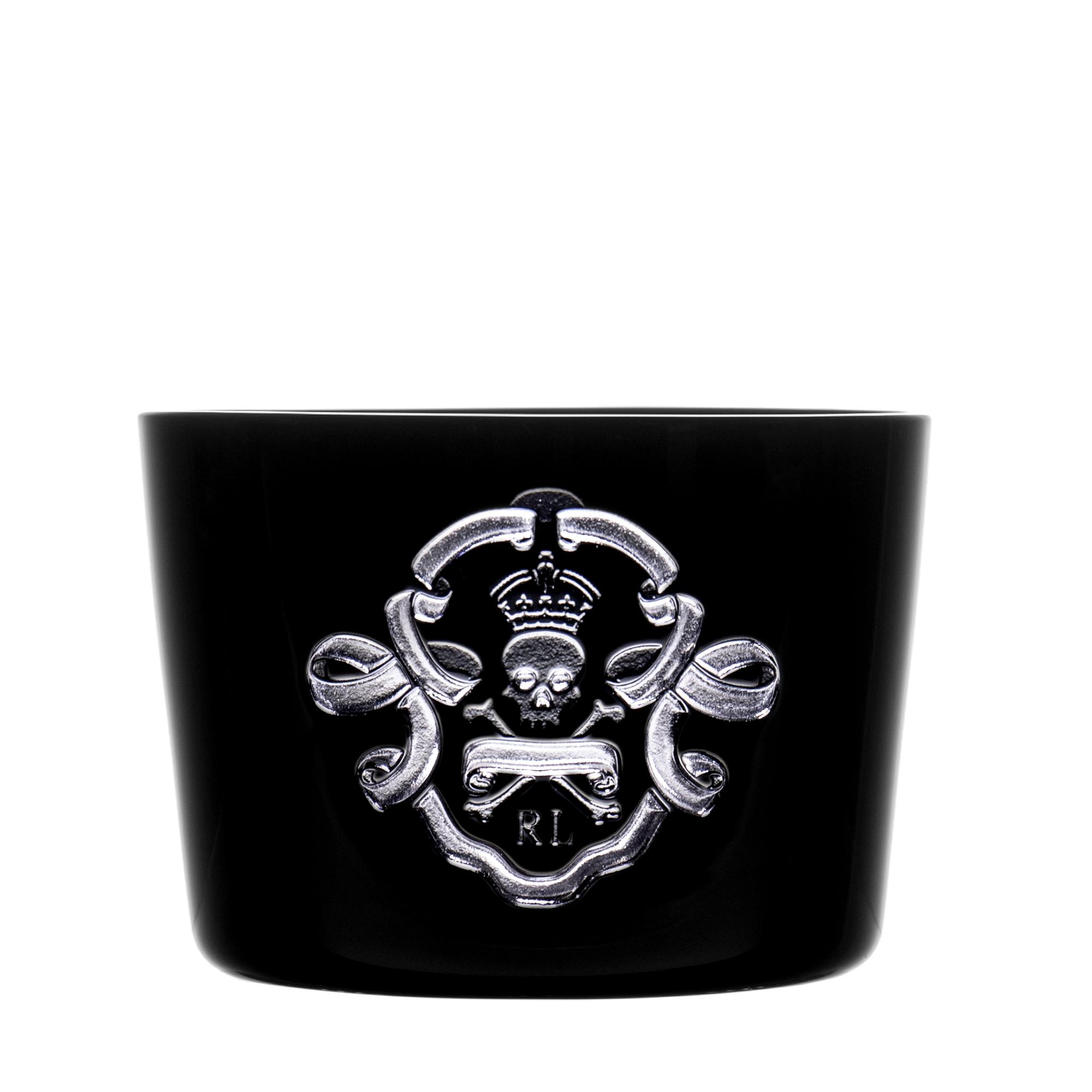 Ralph Lauren Ayers Skull &amp; Bones Black Nut Bowl 3.9 in