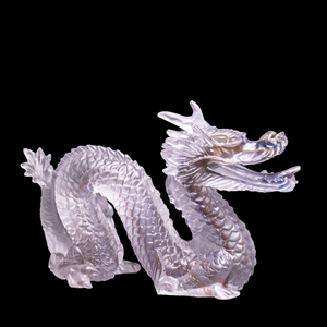 Dragon chinois avec incrustation rouge