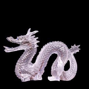 Chinesischer Drache mit rotem Einlegearbeit