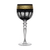 Rosenthal Gala Prestige Gold Black Large Wine Glass