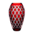 Fabergé Athenee Rubinrot Vase 9.1 Zoll
