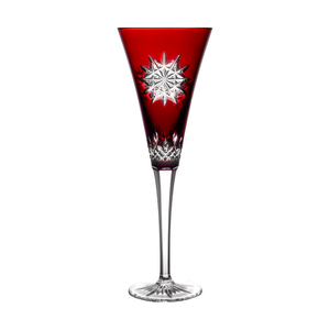 Flauta de champán Ruby Red '2011 Joy' de Waterford Snowflake Wishes