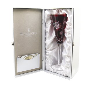 Flauta de champán Ruby Red '2011 Joy' de Waterford Snowflake Wishes