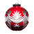 Winter Wonderland Frosty Rouge Rubis Ornement de boule 2.9 In