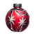 Frosty Rouge Rubis Ornement de boule 2.9 In