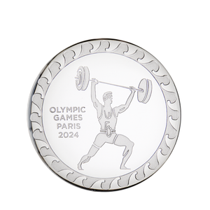 Presse-papier ‘Haltérophile’ Jeux Olympiques Paris 2024 3.3 in