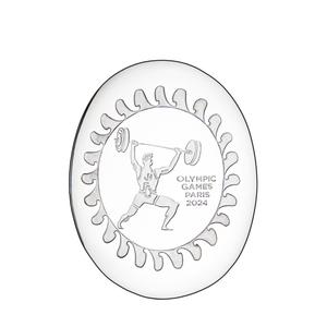 Paris 2024 Olympics ‘Weightlifter’ Paperweight 2.8 in