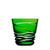 Birks Crystal Silver Ribbon Green Shot Glass