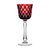 Stars Ruby Red Wine Glass