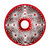 Easter Ruby Red Plate 13 in