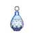 Botella de perfume Gaze azul claro con acento dorado 6.8 oz