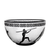 Olympics V Double Cased Black Bowl 9.8 in