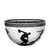 Olympics V Double Cased Black Bowl 7.9 in