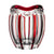 Fabergé Bruxelles Rouge Rubis Vase 7.5 In