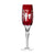 Marsala Rubinrot Champagnerglas