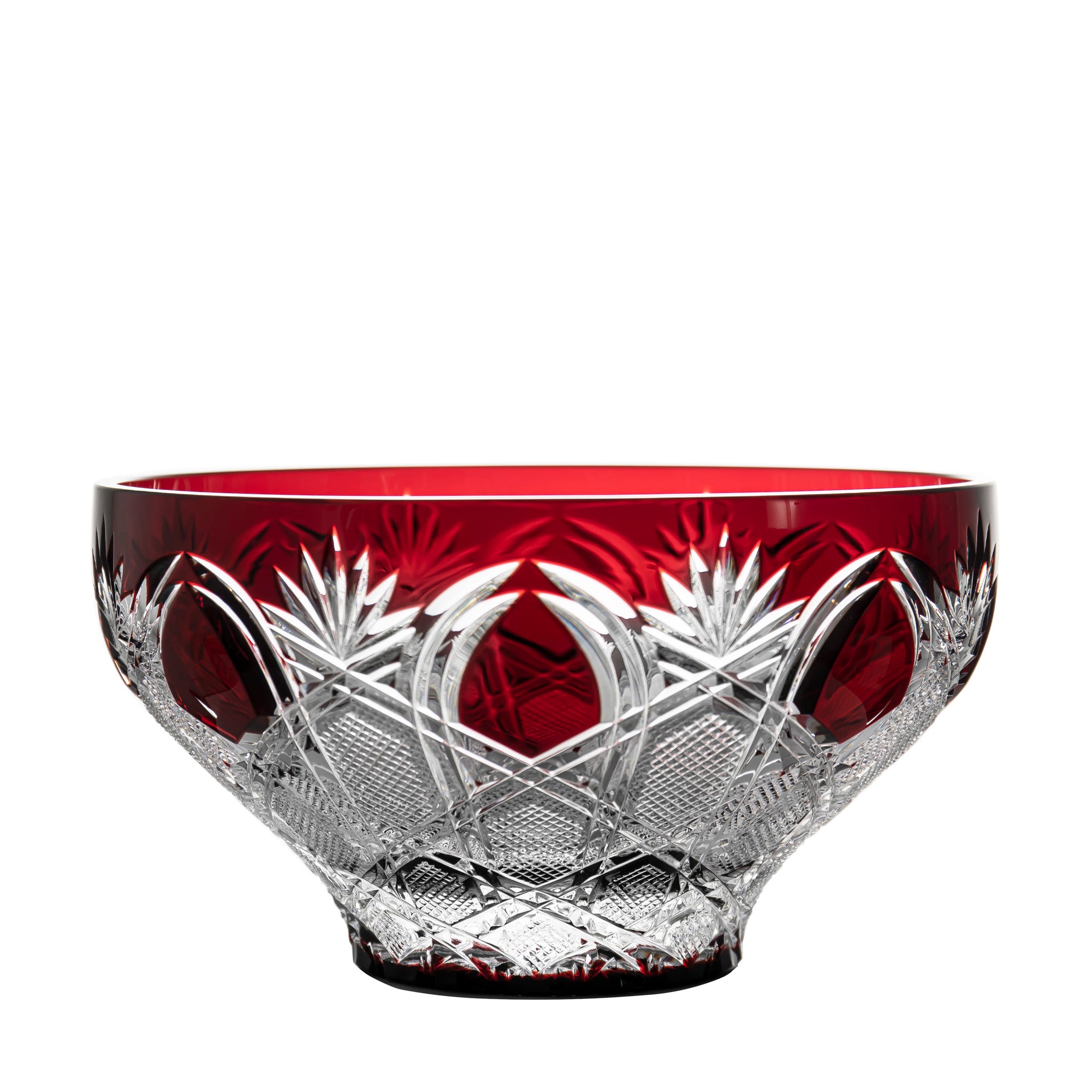 Fabergé Czar Imperial Ruby Red Bowl 9.1 in