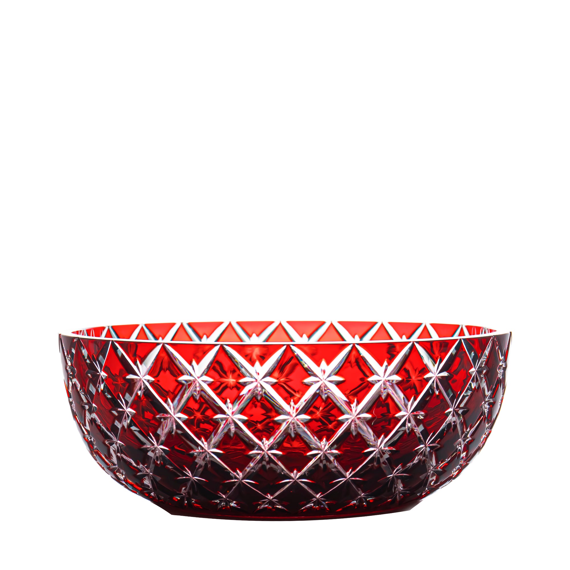 Stars Ruby Red Bowl 8.3 in