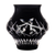 Vase Waterford Fleurology Cleo Noir avec bordure dorée 7.1 in