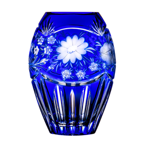 Carla Blaue Ovale Vase 20,8 cm