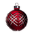 Ornement de boule rouge rubis Carol 2,9 po