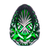 Zeal Green Egg Paperweight 3.9 in