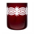 Vase rouge rubis double Avery 6,3 po