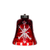 Waterford Snow Crystals Rouge Rubis Cloche 3.1 In